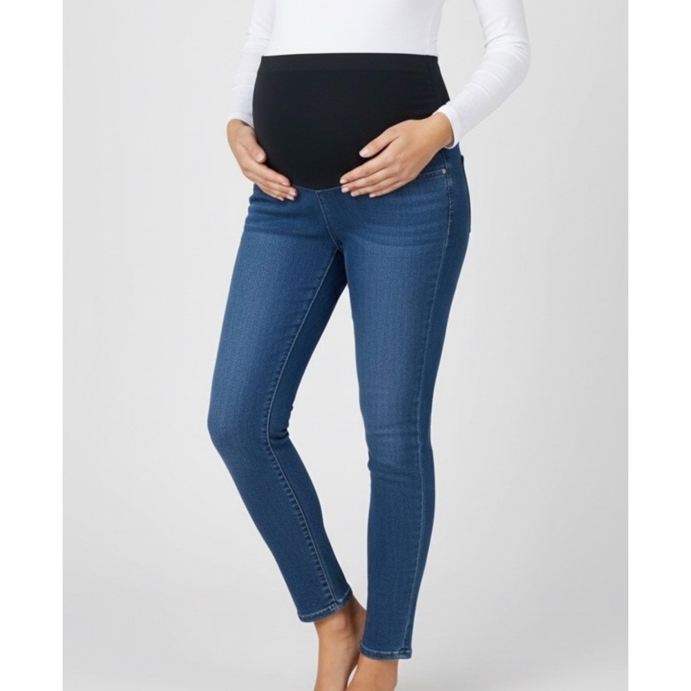 Celebrity Pink Maternity Denim Jeggings with Over the Bump Waistband Size M